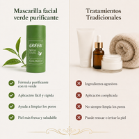 Mascarilla facial verde purificante – Piel Más Clara en Minutos