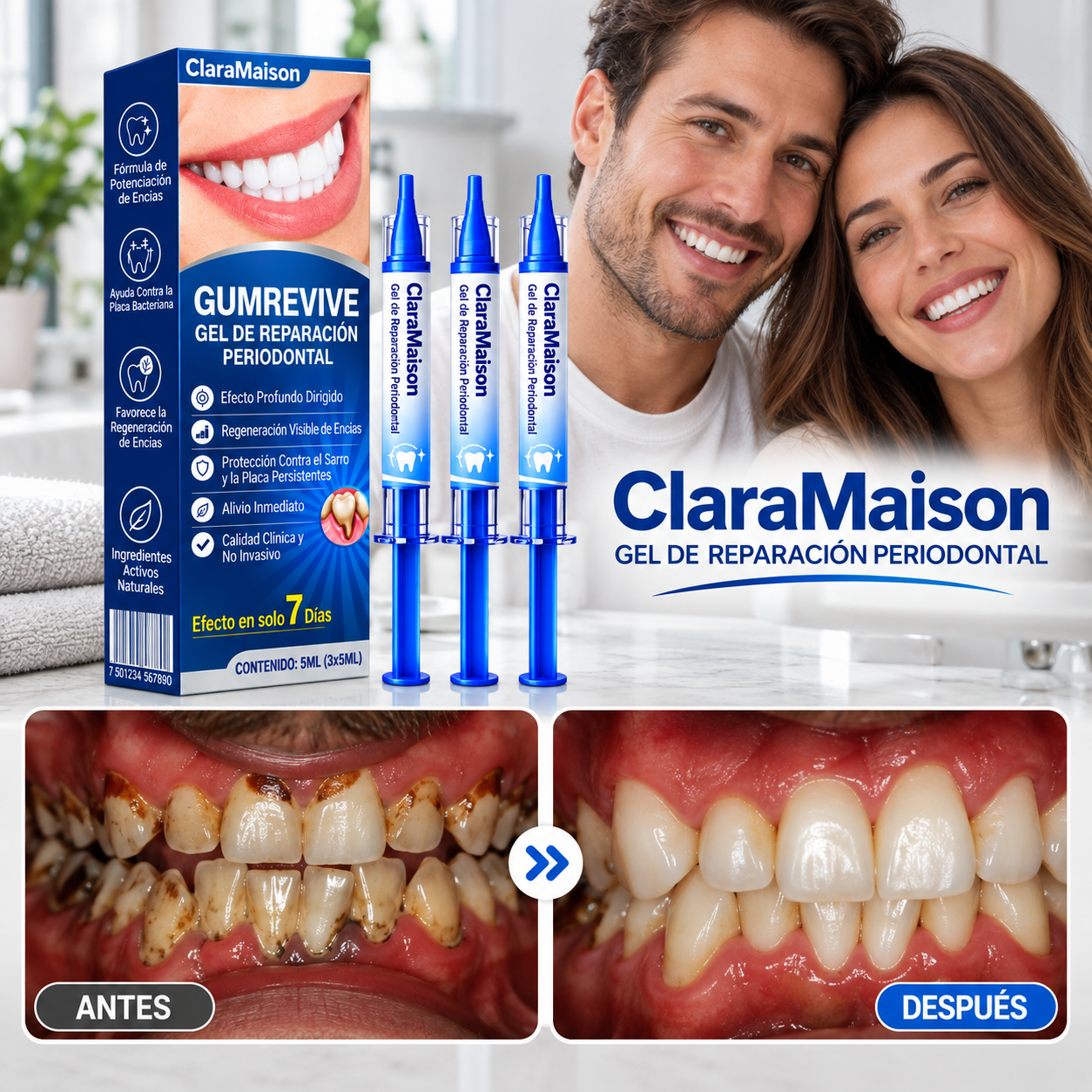 Gel de Reparación Periodontal - Recuperá el Cuidado de tus Encías y Volvé a Sonreír con Confianza