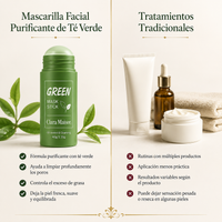 Mascarilla Facial Purificante en Barra de Té Verde – El brillo empieza con una piel limpia.