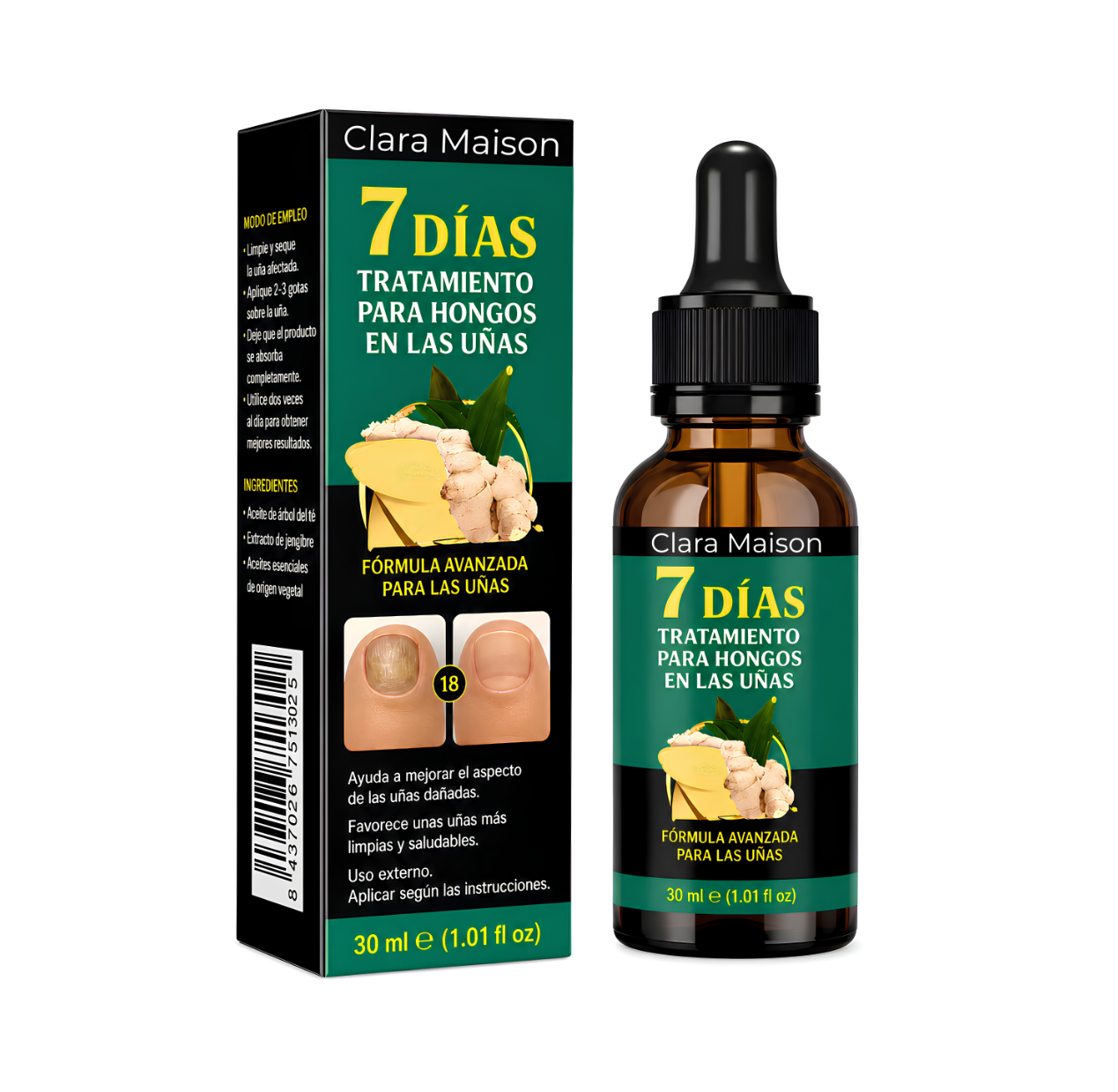 Tratamiento Anti Hongos 7 Días - Recupera unas uñas sanas y fuertes.