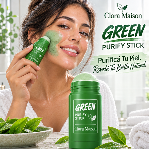 Clara Maison Green Purify Stick - Purificá tu piel. Revelá tu brillo natural
