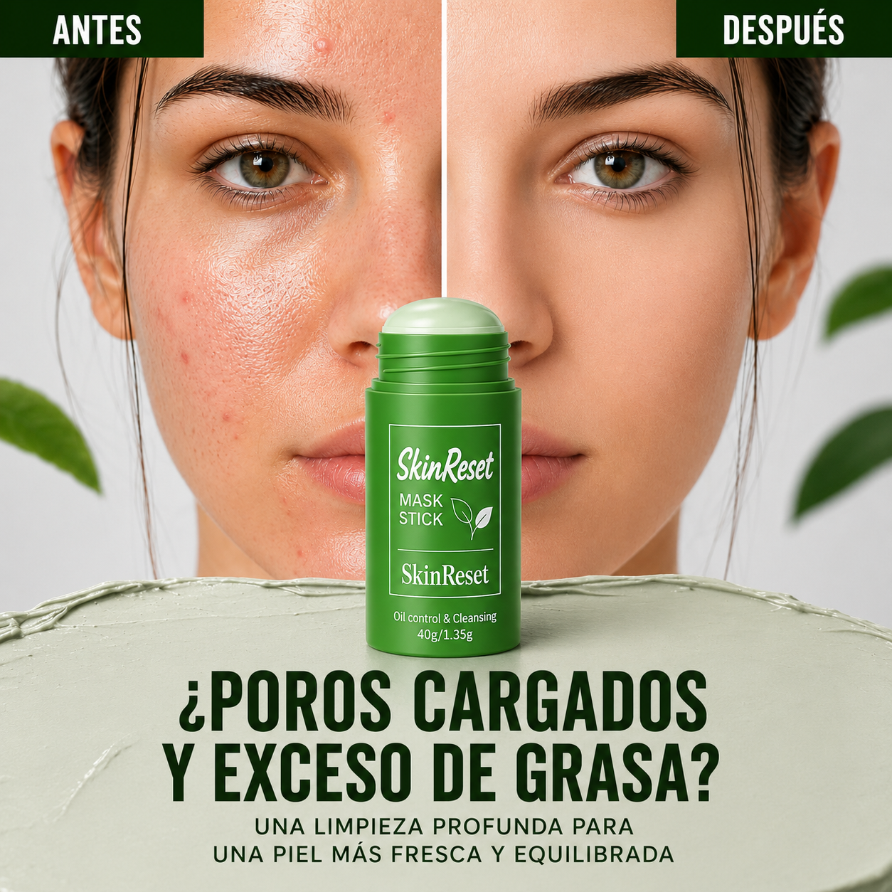 SkinReset Acne Clay Stick - Reiniciá tu piel. Recuperá tu confianza.